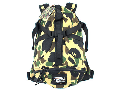 A BATHING APE バックパック リュック 1st CAMO 猿迷彩柄 アベイシング