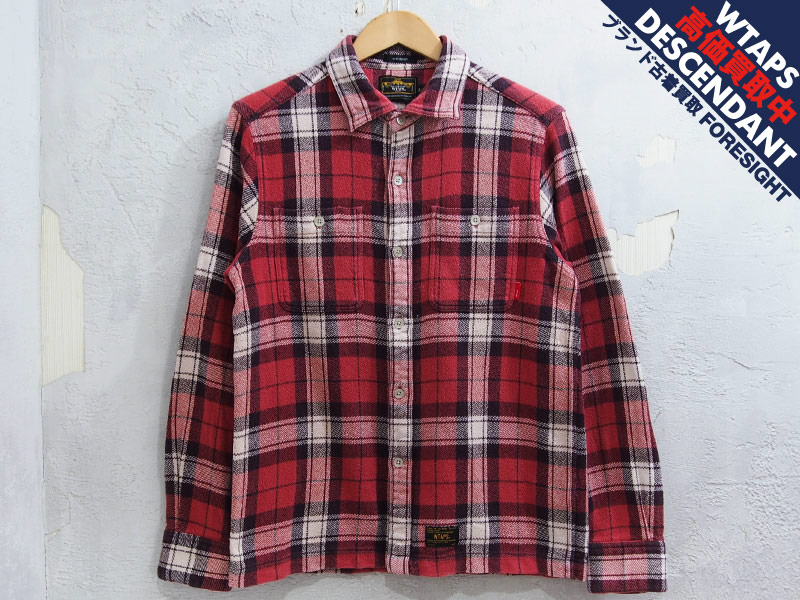 WTAPS 'UNION L/S 02 / SHIRTS COTTON TEXTILE'チェック ネルシャツ