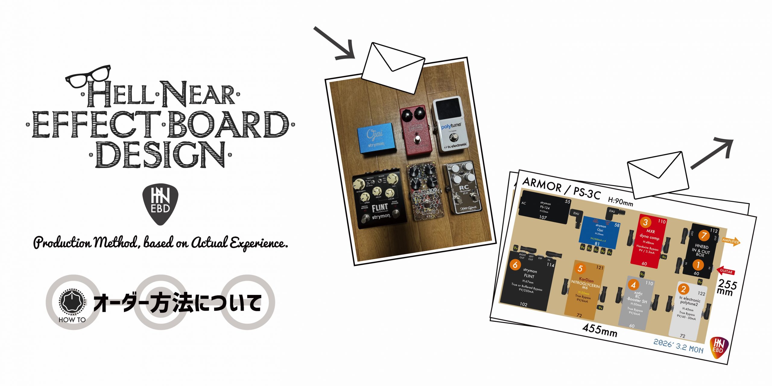 エフェクターボードのオーダー方法について | ギターのレシピ