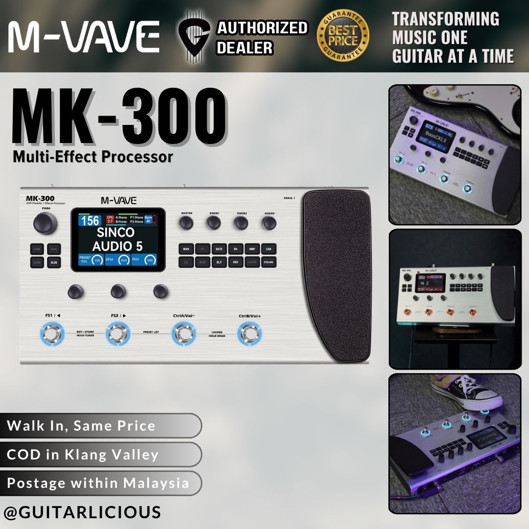 M-VAVE MK-300 マルチエフェクター M-VAVE MK300 Guitar Multi-Effect