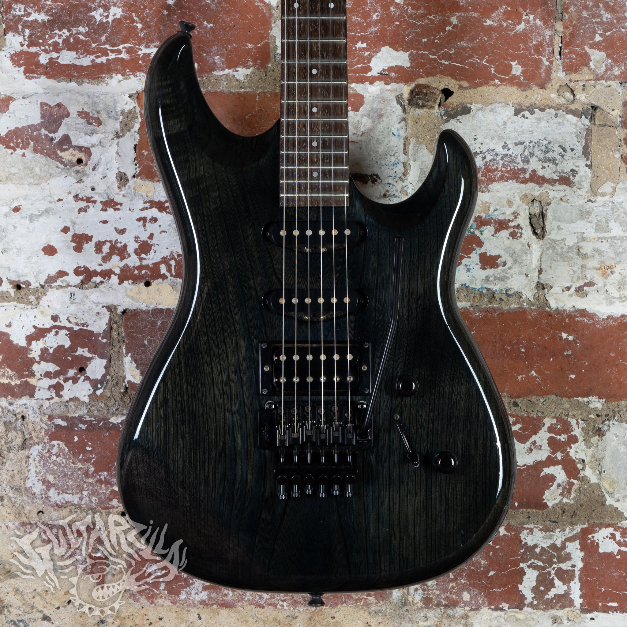 Aria Pro II The Warrior WR-653S 1989 See Through Black MIJ Japan