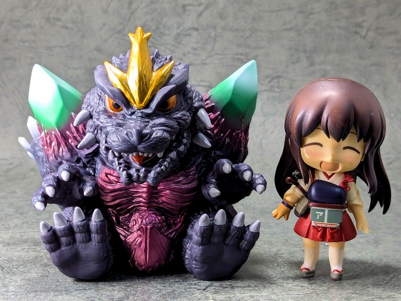 玩栗犬と、鎮座獣 スペースゴジラ グラビ・トルネードver. | 玩栗犬 真