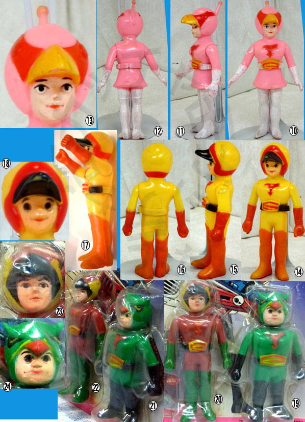 ソフトビニール人形ポピー科学忍者隊ガッチャマンII5点セット