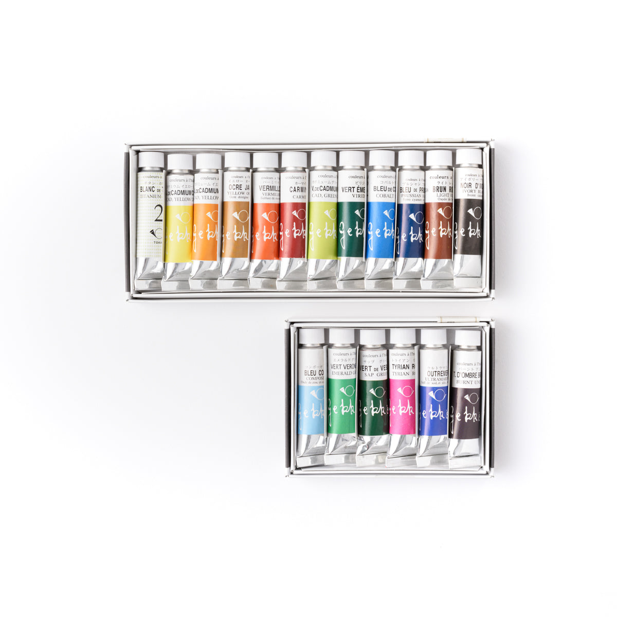 月光荘 - 油彩絵の具 - 高級顔料18色セット