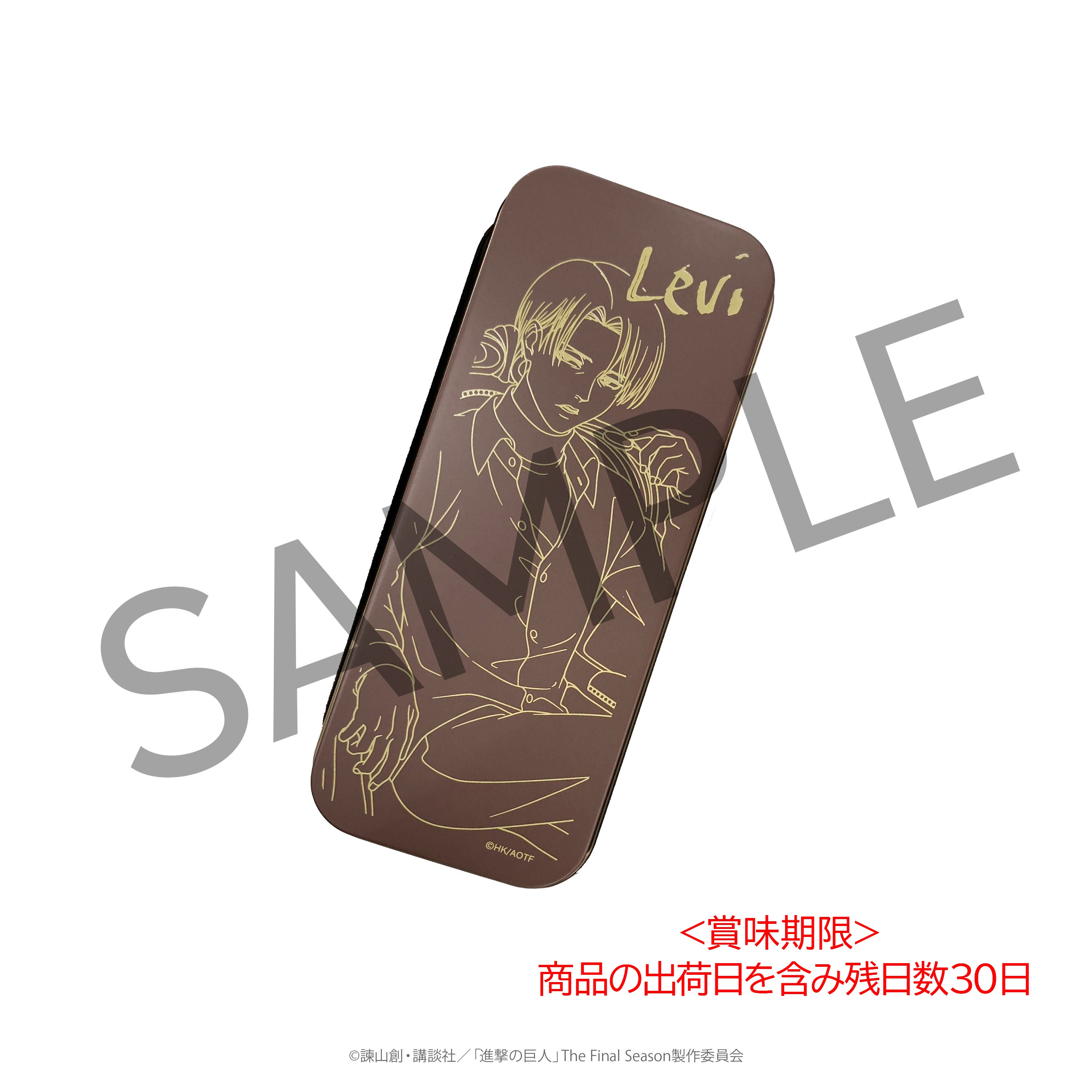 公式サイト限定】3 o'clock 進撃の巨人 クッキー缶（リヴァイ