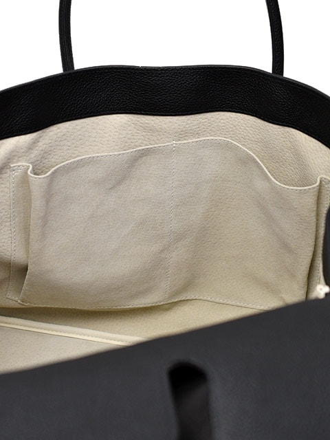 CISEI【チセイ/シセイ】フラップ付きトートバッグM 981 LD NERO シボ革