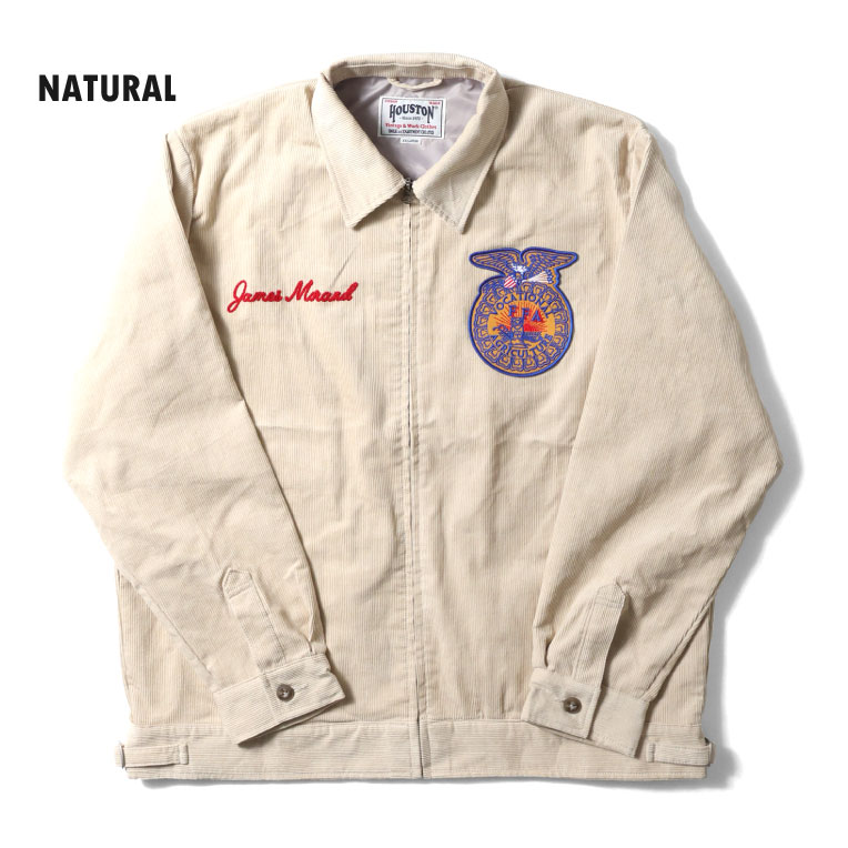 HOUSTON / ヒューストン 51448 CORDUROY EMBROIDERY JACKET (FFA