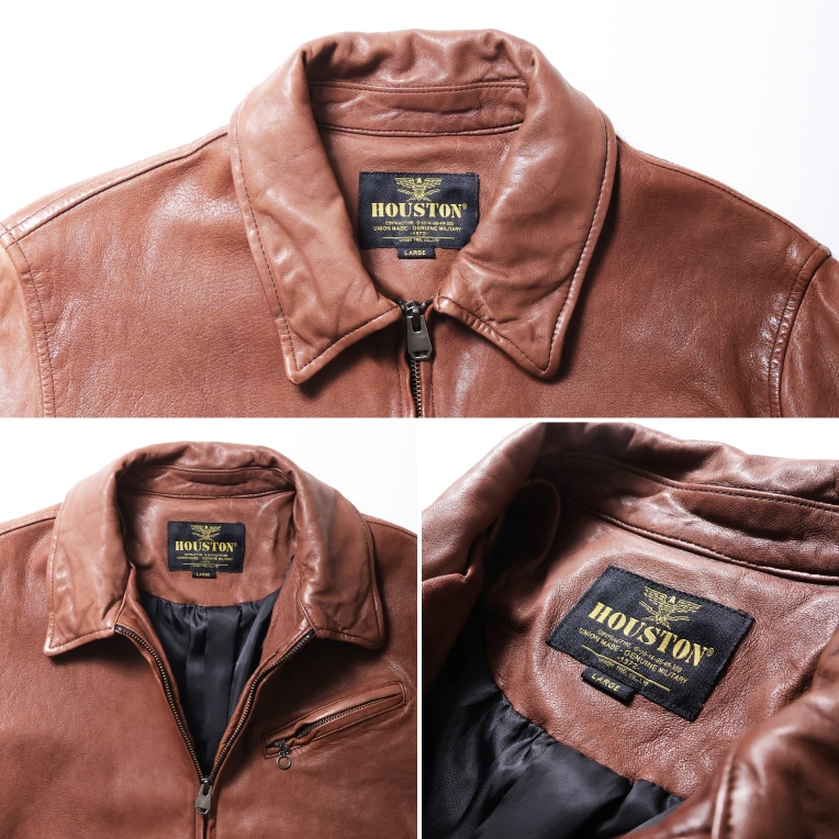 OFFICIAL限定】HOUSTON / ヒューストン 24UN007 LEATHER JACKET