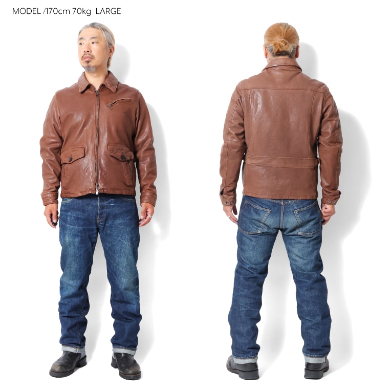 OFFICIAL限定】HOUSTON / ヒューストン 24UN007 LEATHER JACKET
