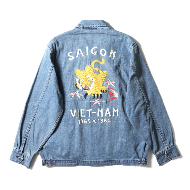 HOUSTON / ヒューストン 51479 DENIM VIETNAM JACKET (TIGER) / デニム