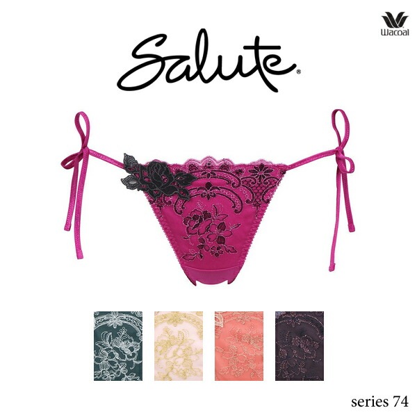 ワコール サルート 74G ショーツ PTJ474 M ソング Tバック ひもパン