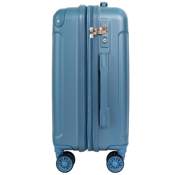 Novel 鏡面＆エンボスファスナーキャリー Sサイズ 拡張 8輪 双輪 機内