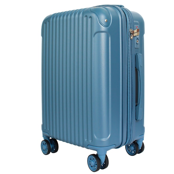 Novel 鏡面＆エンボスファスナーキャリー Sサイズ 拡張 8輪 双輪 機内