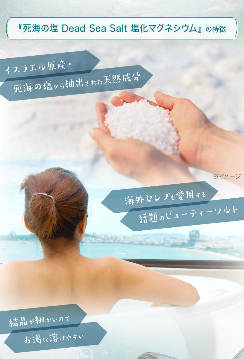 フレークタイプ〉死海の塩 Dead Sea Salt 塩化マグネシウム の販売