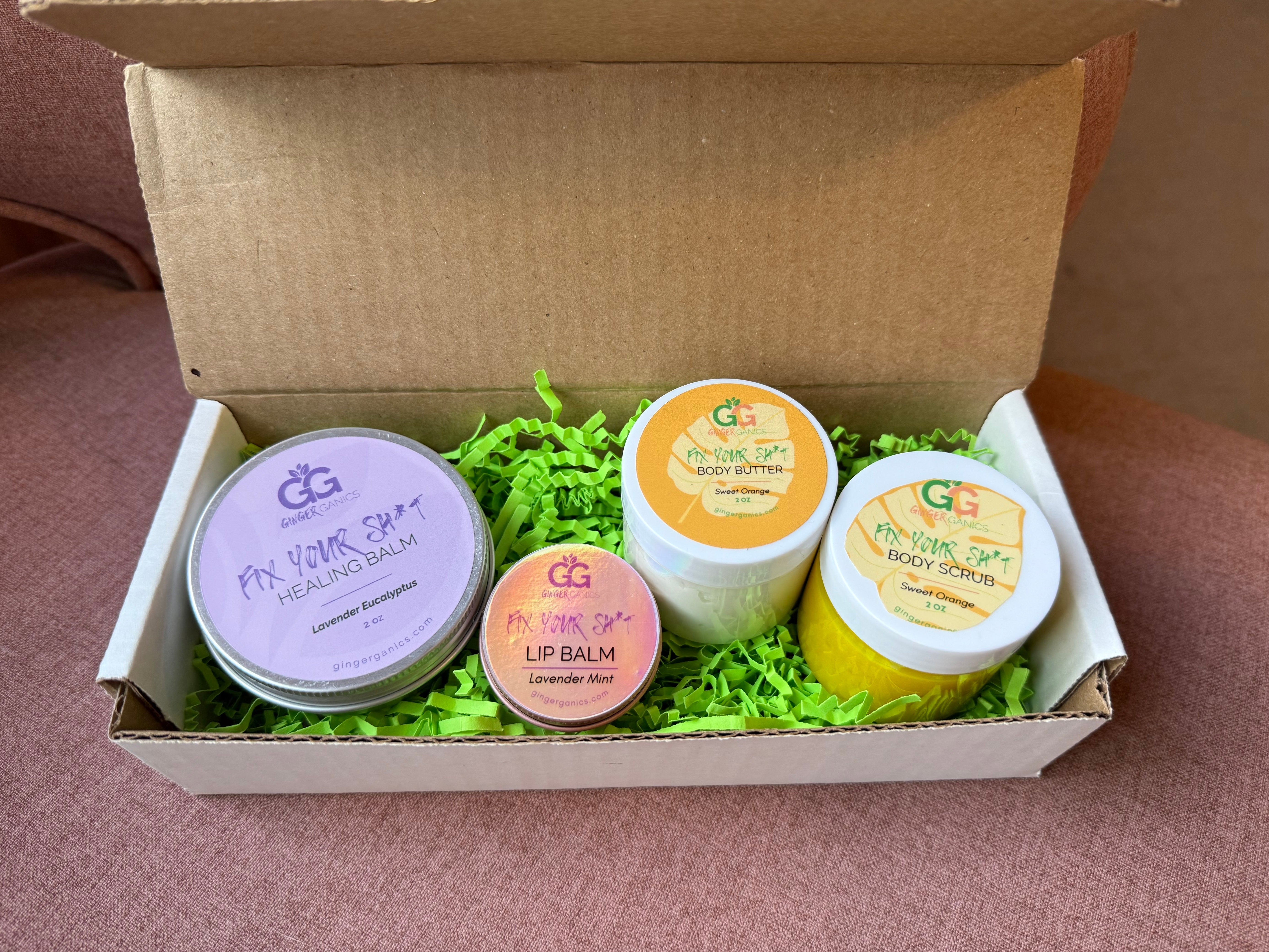Customizable Self Care Gift Set – GingerGanics
