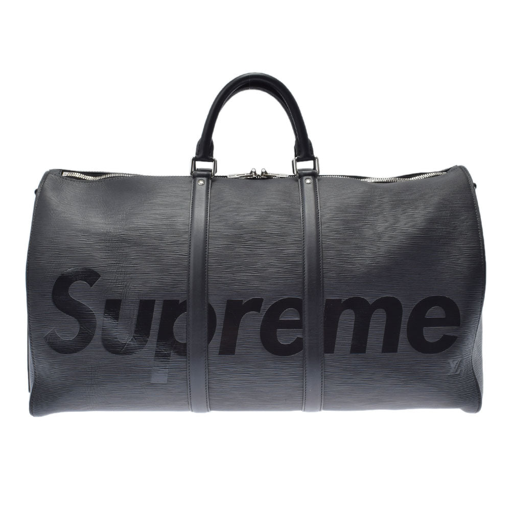 ルイヴィトンキーポルバンドリエール55 シュプリームコラボ 14127 黒