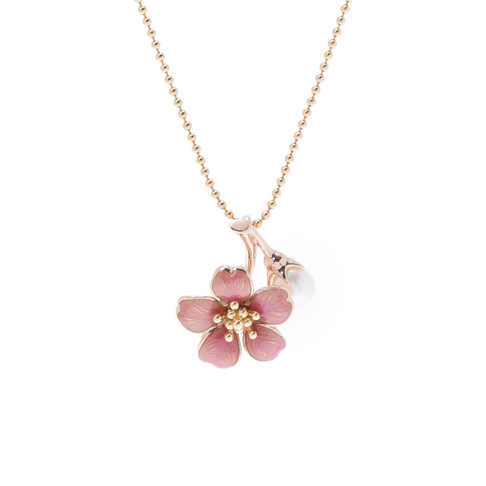 ミキモト桜モチーフ ユニセックス パール ネックレス MIKIMOTO 中古