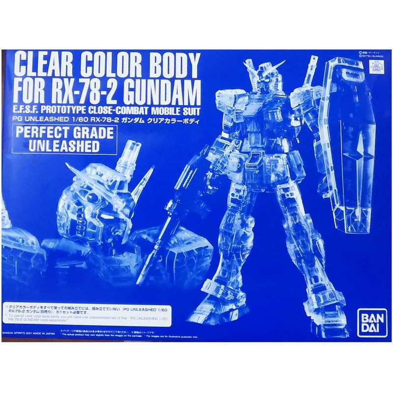 PG Unleashed 1/60 RX-78-2 Gundam Clear Color Body - 4573102614063