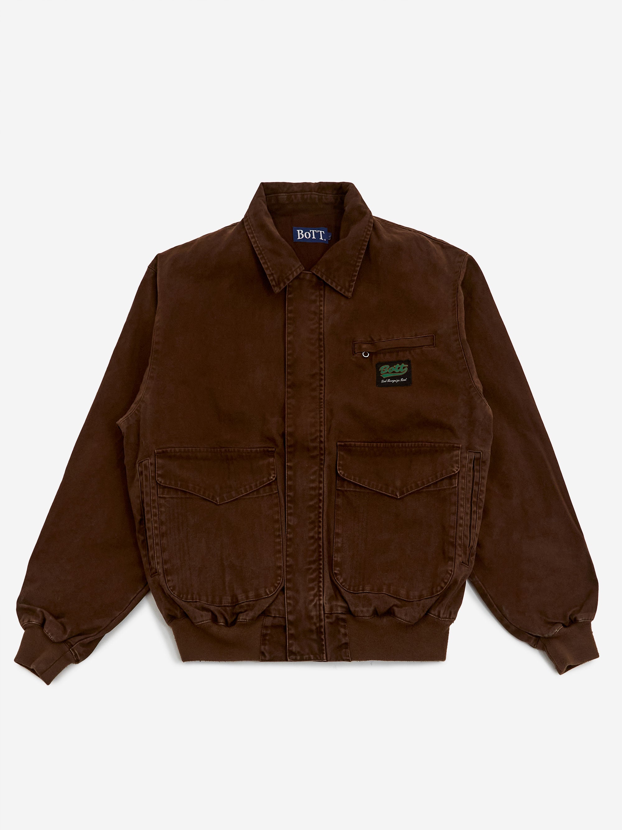BoTT Canvas Work Jacket - Brown – Goodhood