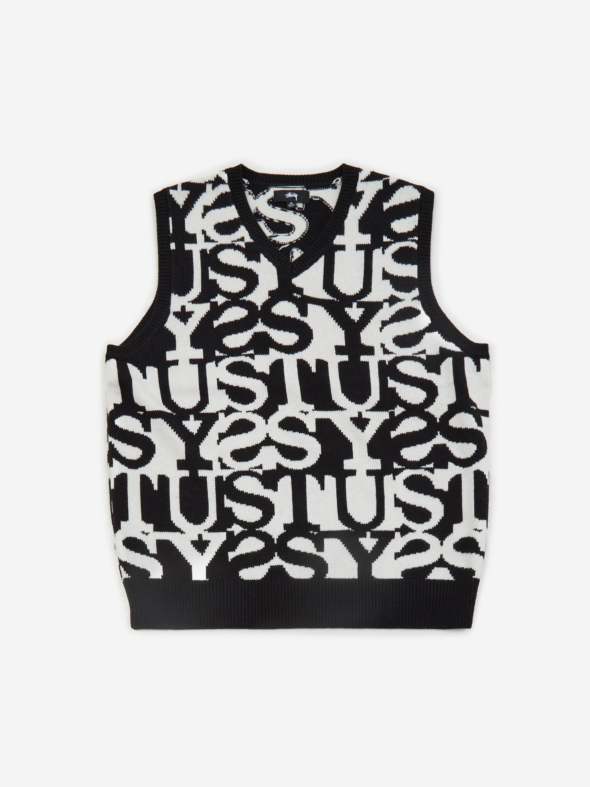 Stussy Stacked Sweater Vest - Ivory – Goodhood