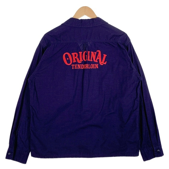 TENDERLOIN テンダーロイン ワークシャツ 長袖 ワッペン チェーン刺繡
