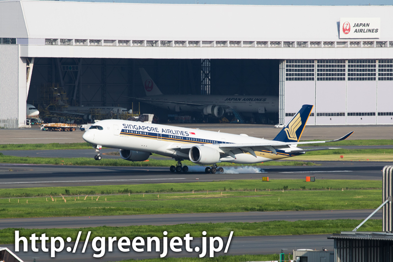 シンガポール航空のエアバス A350＠羽田 | MGT Greenjet 飛行機撮影記