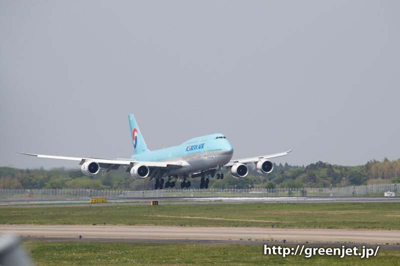 大韓航空のジャンボジェット＠大迫力の着地！！ | MGT Greenjet 飛行機