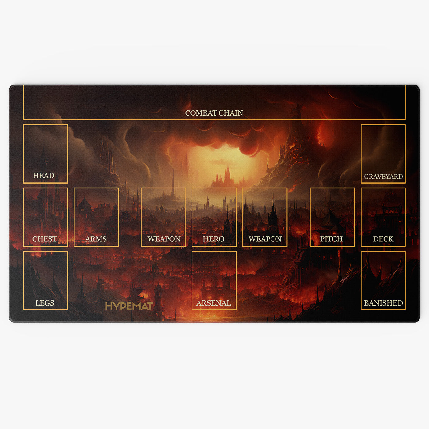 Flesh and Blood - Fire City Playmat: Epische Matte 🔥