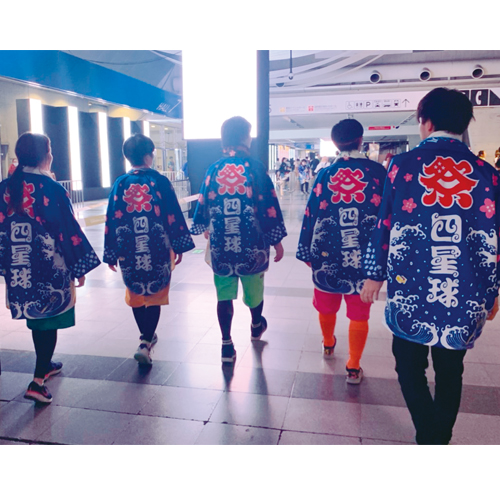 コミックバンド「四星球」オリジナル法被・フェイスタオルデザイン