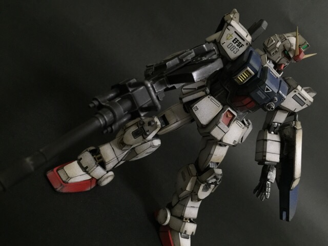 RX-79[G] 陸戦型ガンダム サンダース機 MG ウェザリング塗装 – Zang