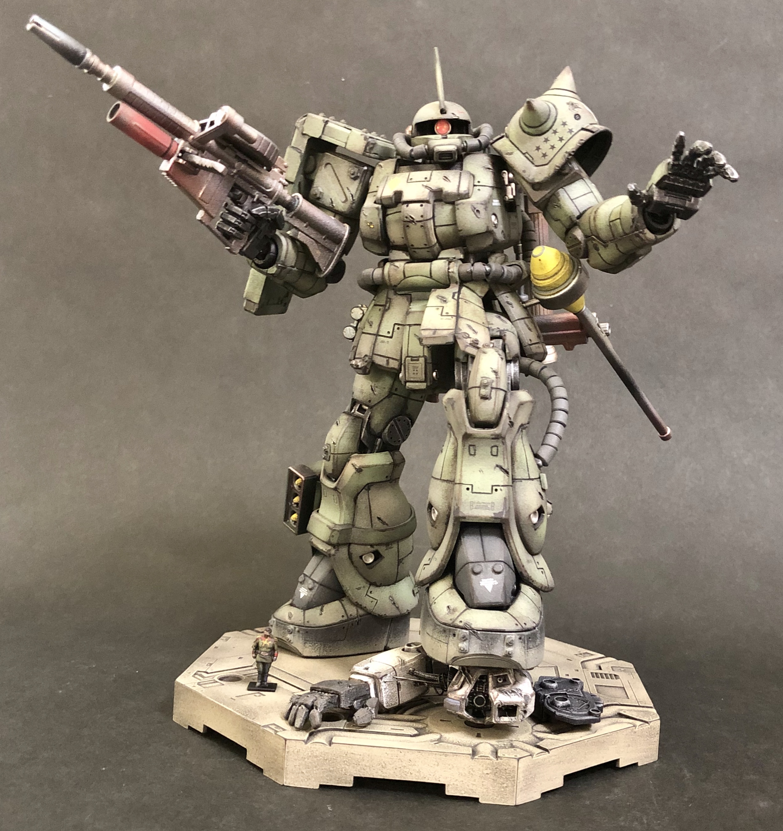 MG 1/100 MS-06F-2 ザクII F2型 ノイエン・ビッター機 完成