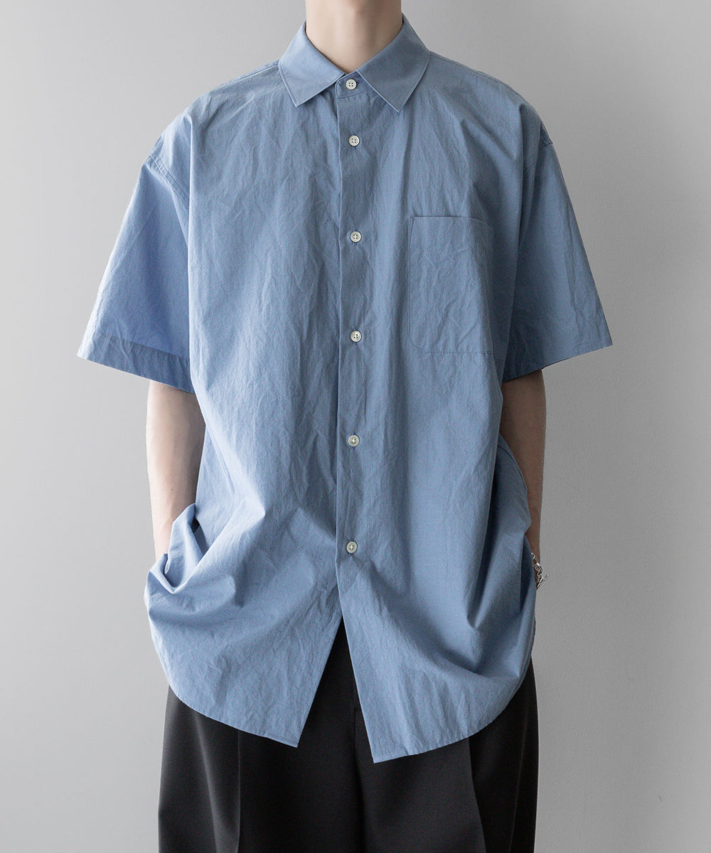 stein / シュタイン】】OVERSIZED SS SHIRT - BLUE | 公式通販サイト