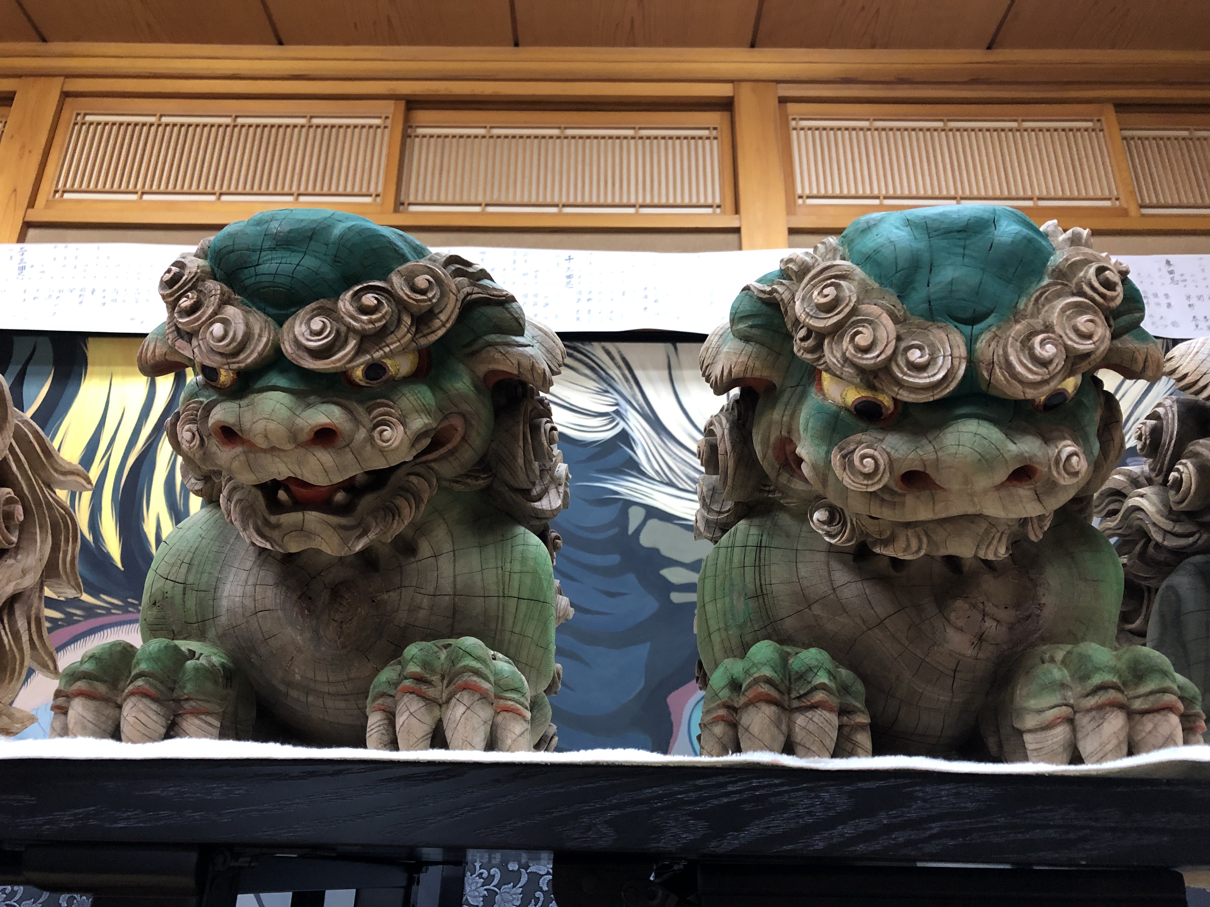 彫刻（木彫り）・獅子 | 本堂新築経過のご報告 | 徳恩寺（横浜市港南区）