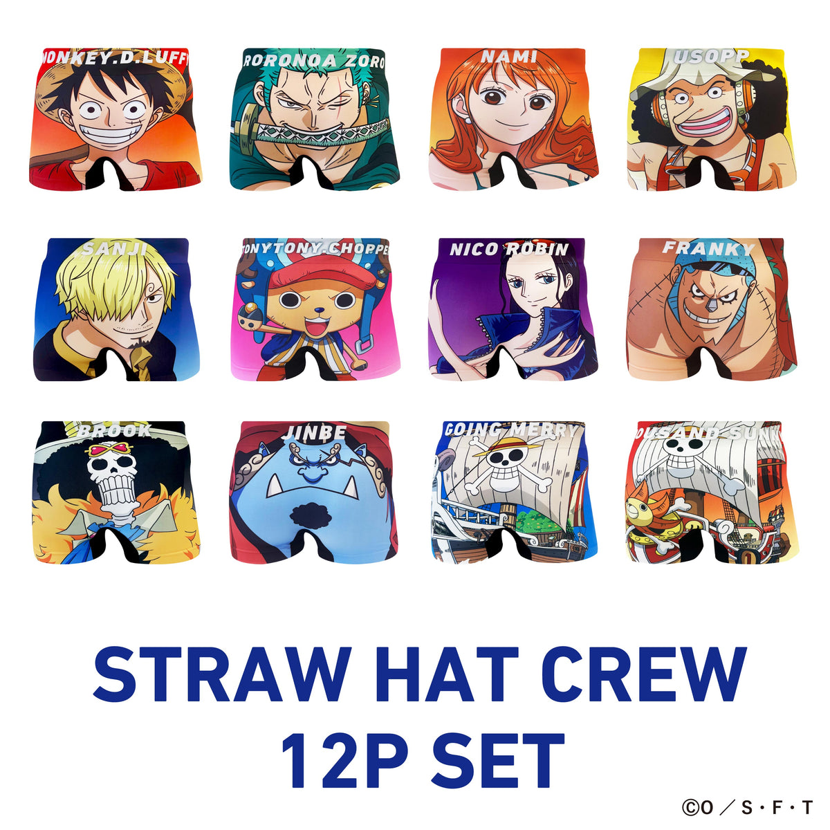 ONE PIECE＞ STRAW HAT CREW 12P SET/麦わらの一味12点セット