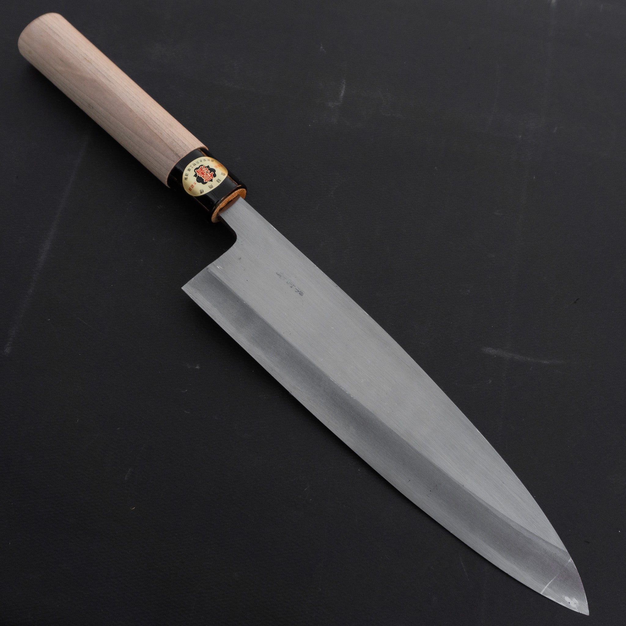 堺 信清 限定品 白鋼 出刃 270mm 朴柄 – HITOHIRA