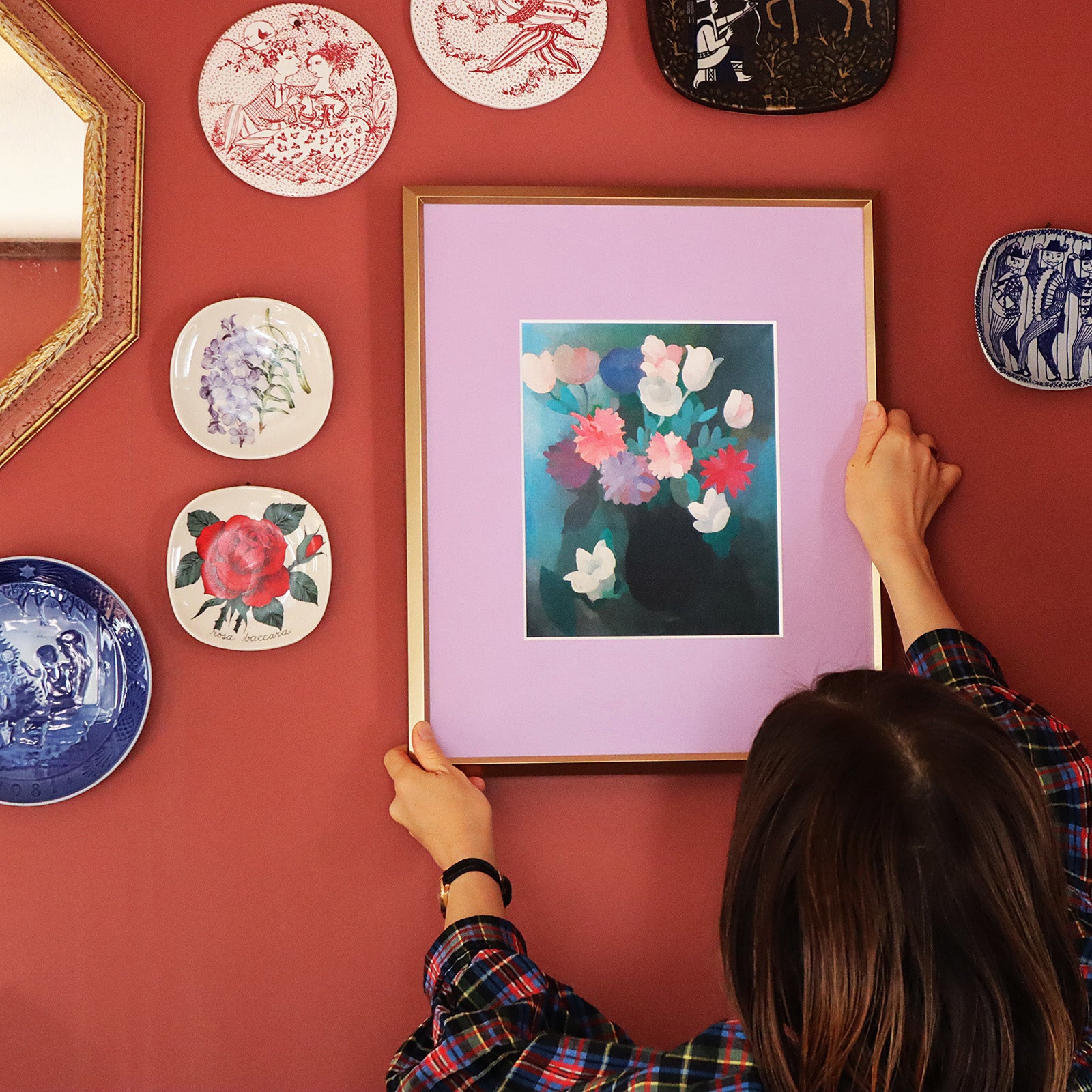 マリー・ローランサン 「花束 1926年」アートポスター（フレーム付き