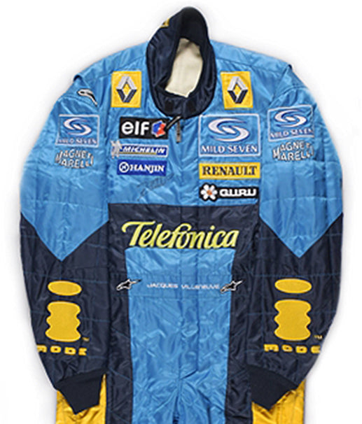 2004 Jacques Villeneuve, Mild Seven Renault used signed suit