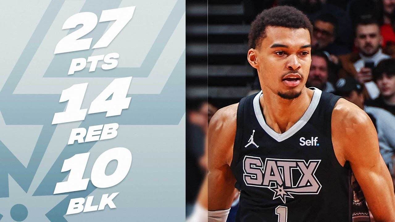 NBAニュース】スパーズの新人ビクター・ウェンバンヤマがブロックを