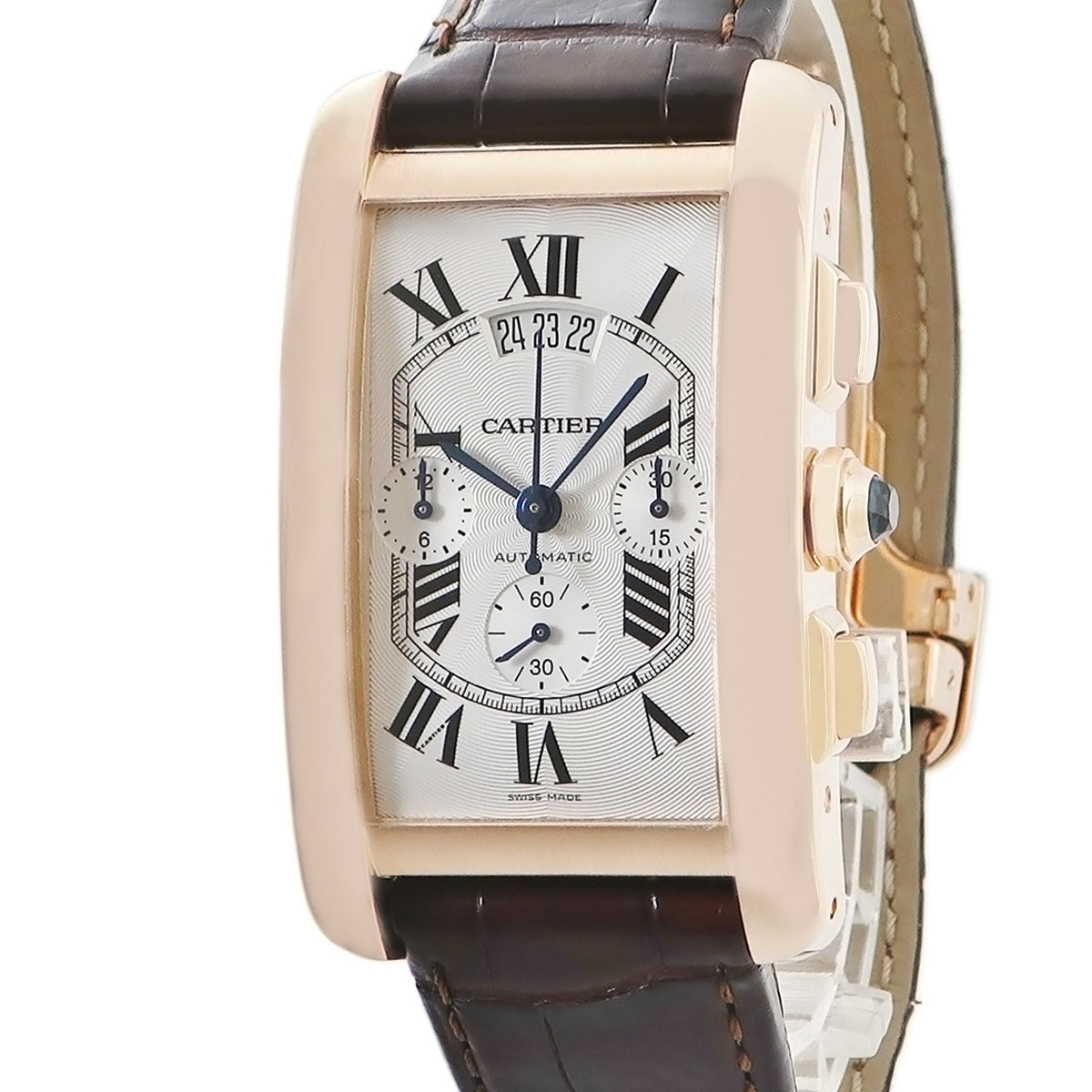 カルティエ Cartier タンクアメリカン クロノグラフ XL W2609356 自動