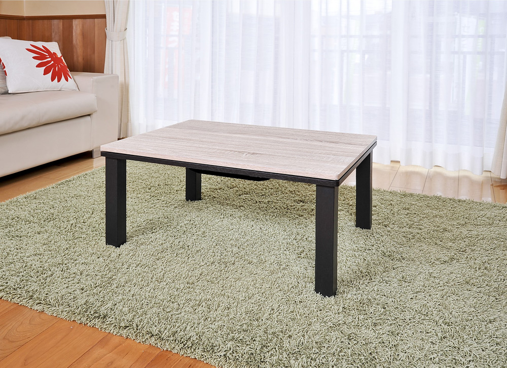 ビンテージこたつ 80×60cm 長方形 リバーシブル天板 おおたけ EK-K8066