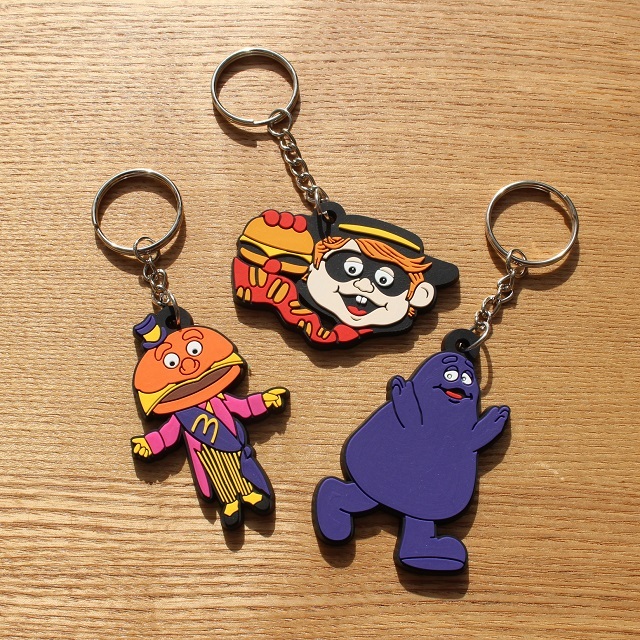 マクドナルド ラバーキーホルダー メイヤーチーズマック/ハンバーグ