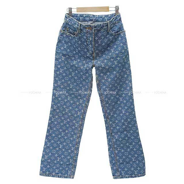 LOUIS VUITTON ルイ・ヴィトン デニムパンツ レディース ジーンズ 総柄