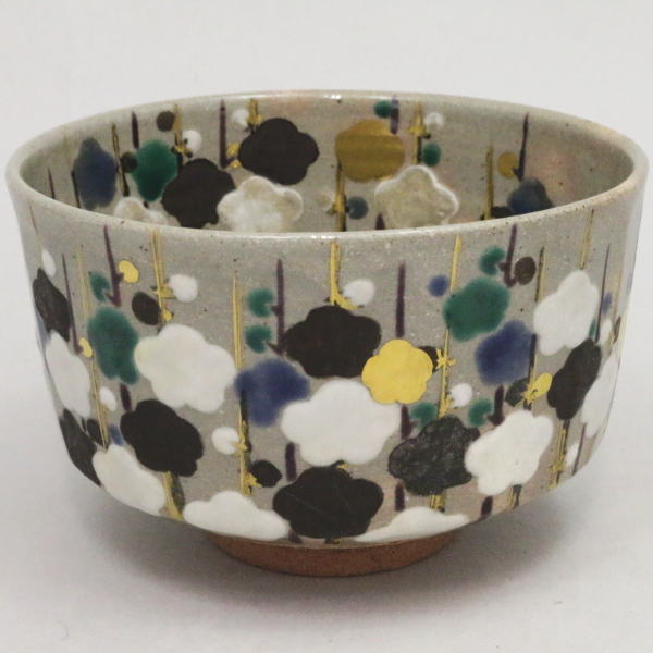 茶道具 桃山窯 林英二造 赤織部 数茶碗 9客 共箱 V 6116C 茶道具 抹茶