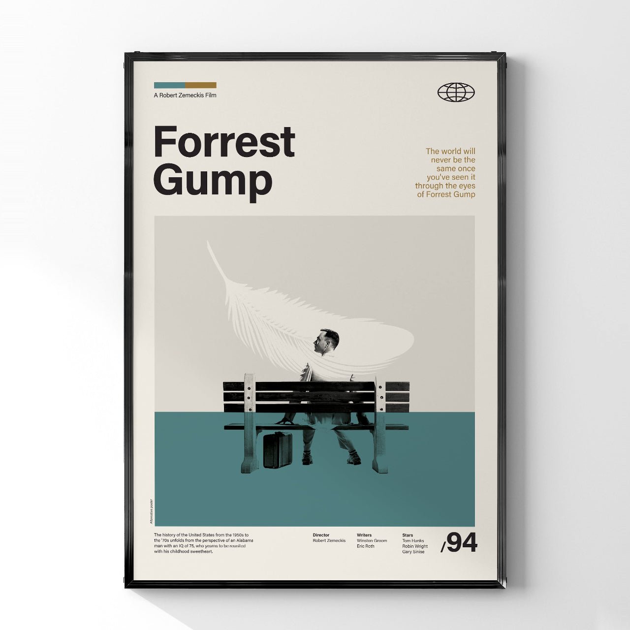 フォレスト・ガンプ」ミニマリストアートポスター – Ink Jp