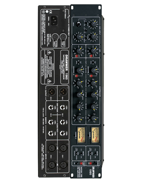 Drawmer 1960 2U-Dual Vacuum Tube Compressor/Mic Pre-Amp – Jubal Store