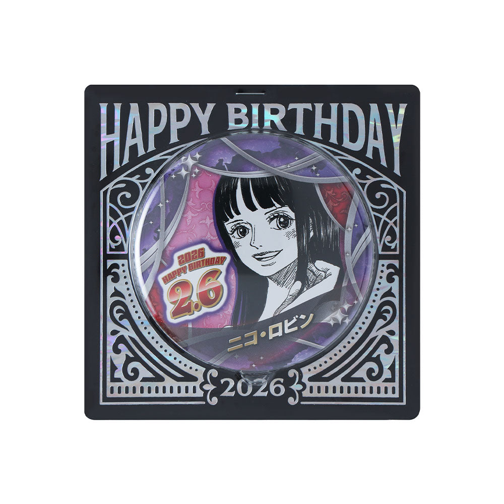 ONE PIECE』バースデイ缶バッジ ニコ・ロビン – JUMP SHOPオンライン