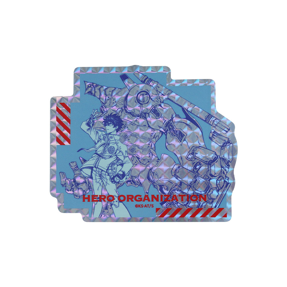 英雄機関』オーロラシャインステッカー（100×100mm以内変形サイズ