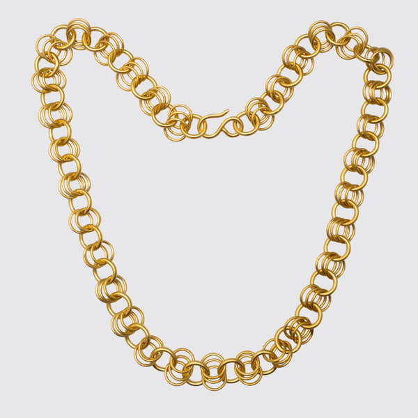 Victorian Style Round Link Chain Necklace - PJ1426B – Jane Diaz NY