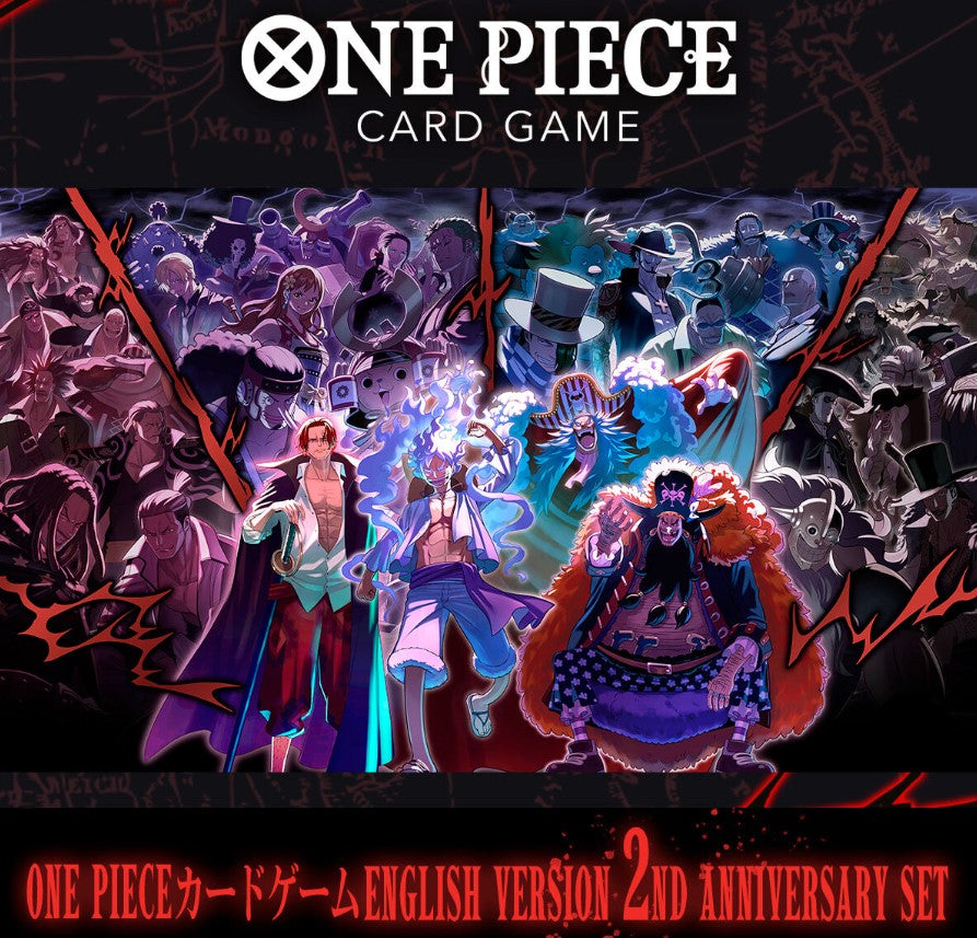 One Piece Card Game 2° anniversario set versione inglese. Carte giappo