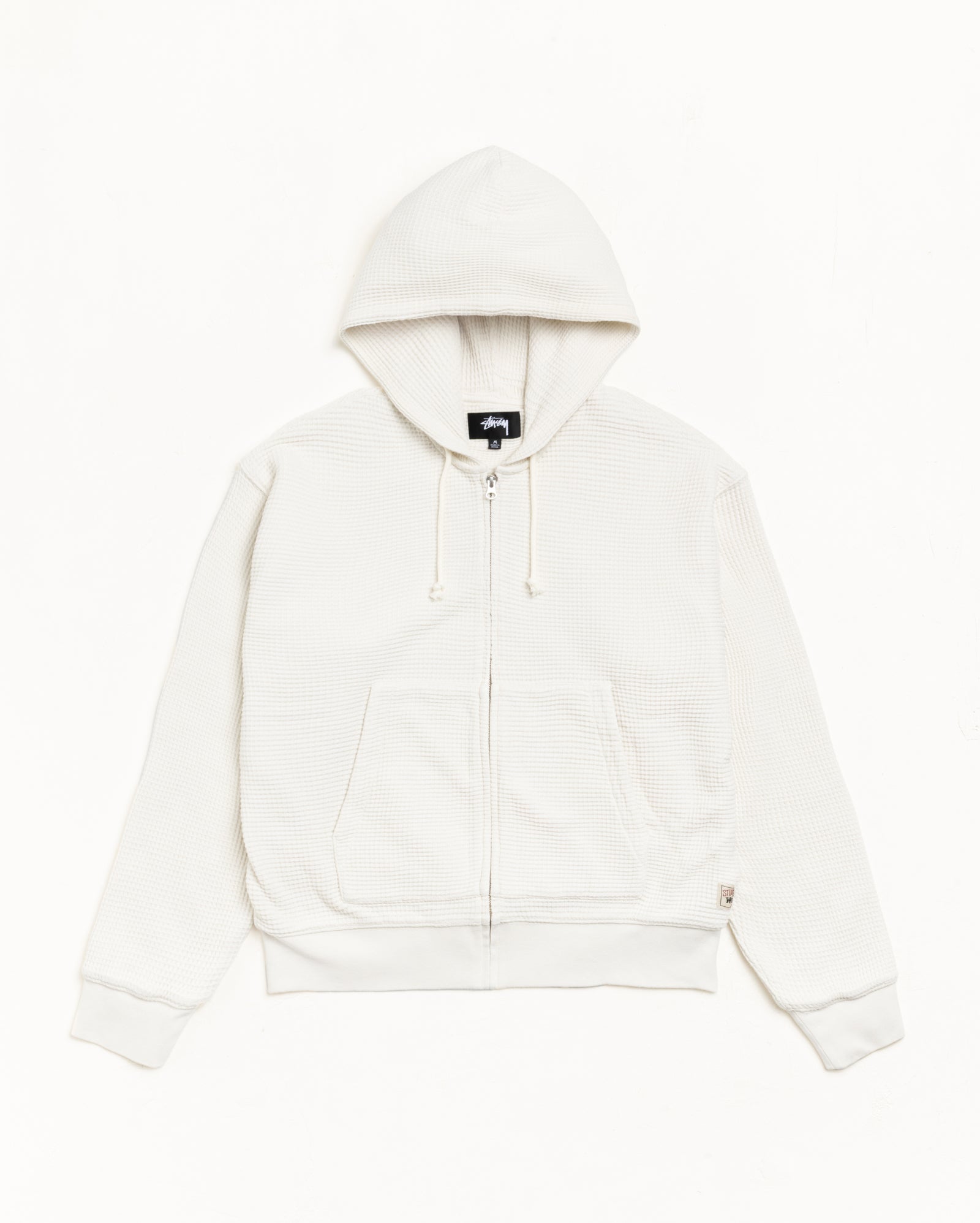 Double Layer Waffle Zip Hoodie – Off White | Tops | Stüssy Japan